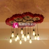 New decorative items from Haiyun Wedding Products Co., LTD., tungsten filament bulb, ironwork wheel chandelier Application Scenario