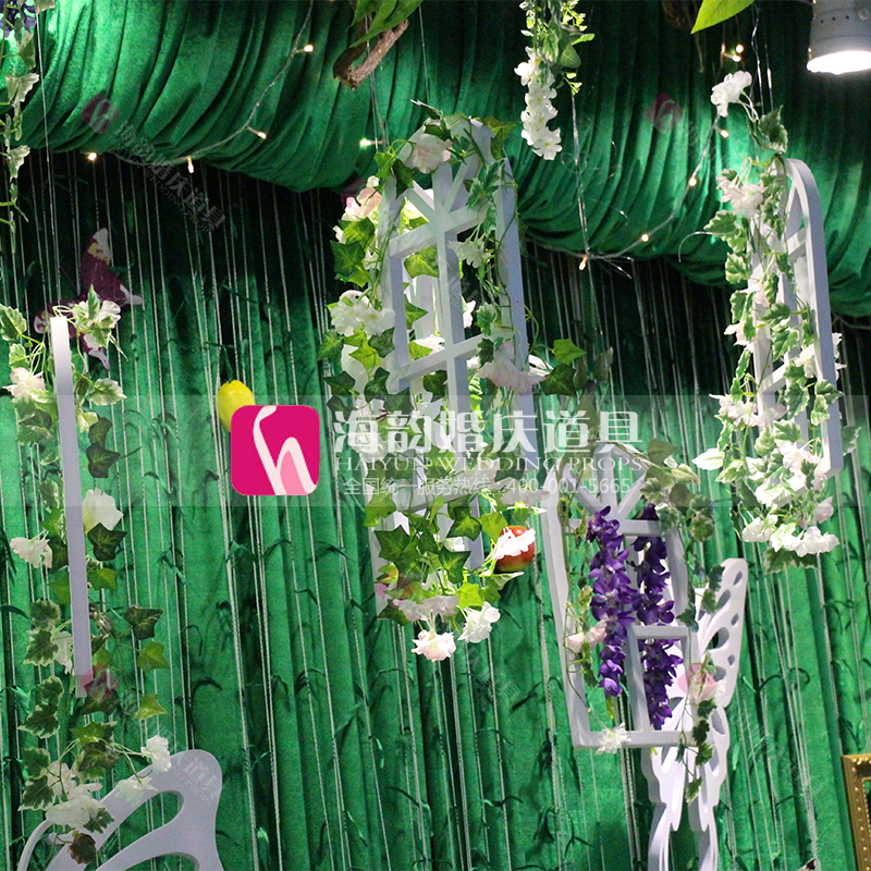 Haiyun Wedding Props, wedding supplies, decoration and arrangement, theme decoration, window 5-piece set