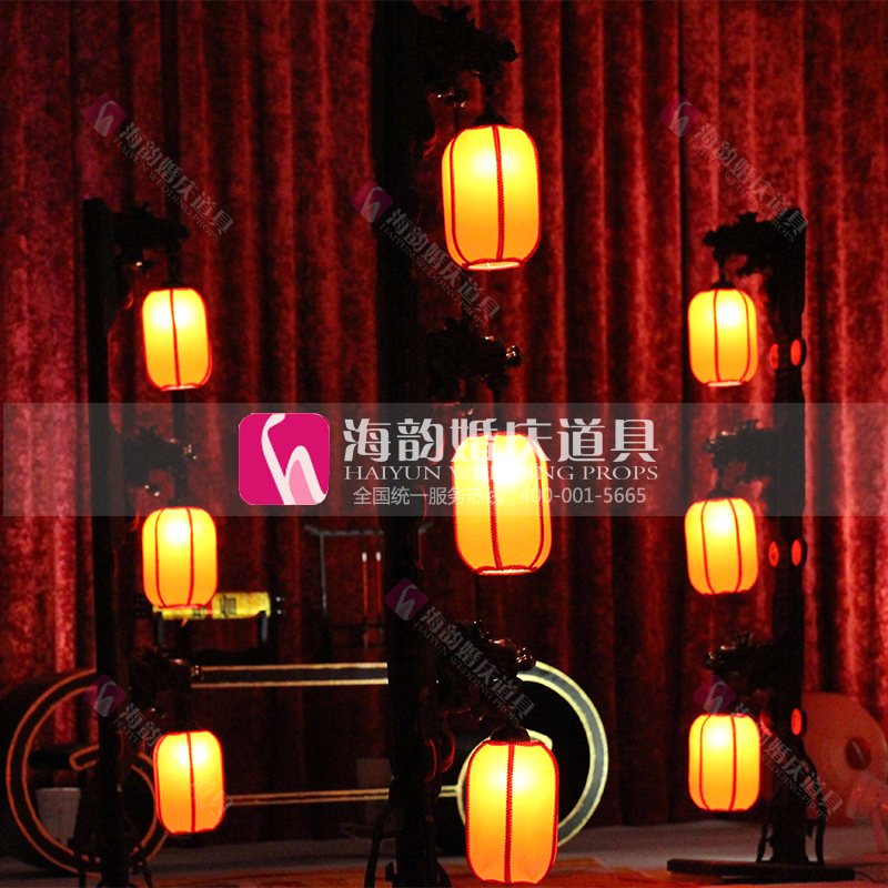 Haiyun Wedding Products Co., Ltd. offers Chinese-style wedding light lantern decorative items and Chinese-style dragon head road guides details Picture