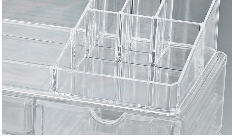 Qiaofeng Transparent Crystal Cosmetic Box Storage Box Jewelry Storage Box SF-2173 details Picture