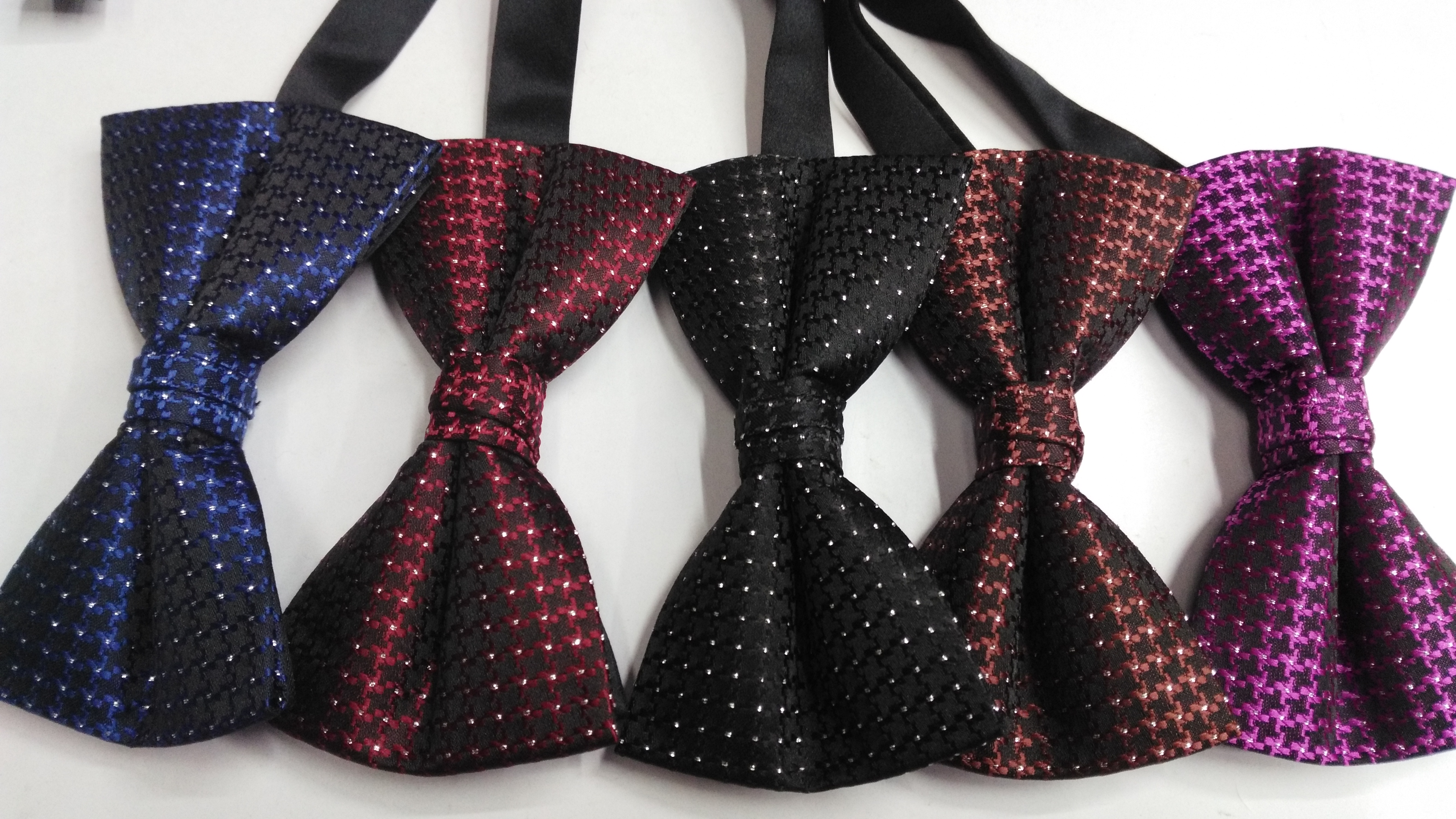 High-end polyester silk bow tie details Picture