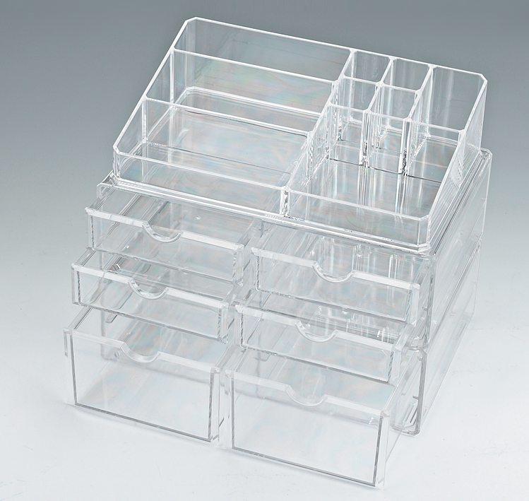 Qiaofeng Transparent Crystal Cosmetic Box Storage Box Jewelry Storage Box SF-2173