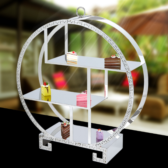 Hotel supplies: Round pastry rack, cake and bread snack rack, pastry table, pastry seat details Picture