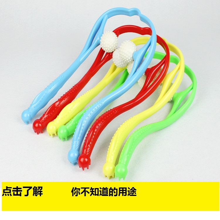 手动颈椎肩颈按摩器 夹脖子牵引敲打锤按摩棒