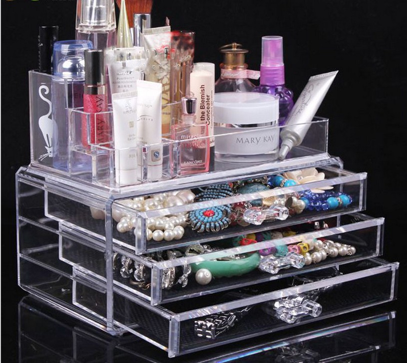 批发创意TV化妆品架三层 Cosmtic organizer