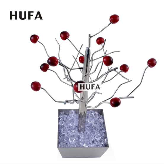 酒店用品 不锈钢带座插架水果树圣诞树自助餐水果架细节图