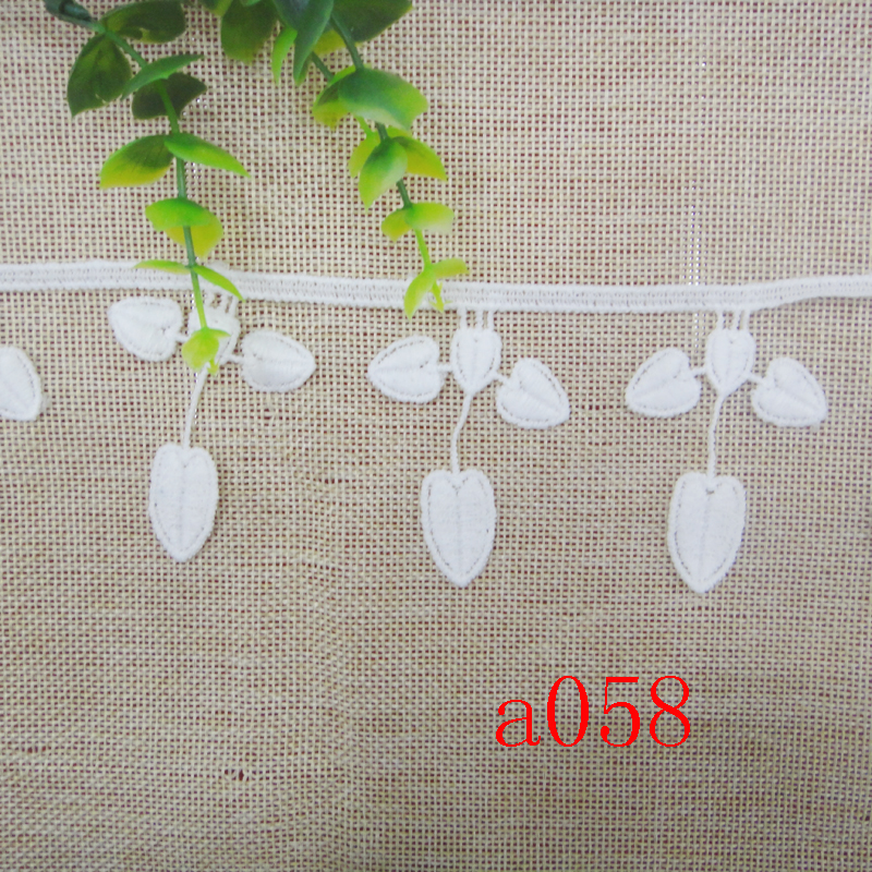Lace, barcode, milk thread, water-soluble embroidered lace, clothing accessory lace details Picture