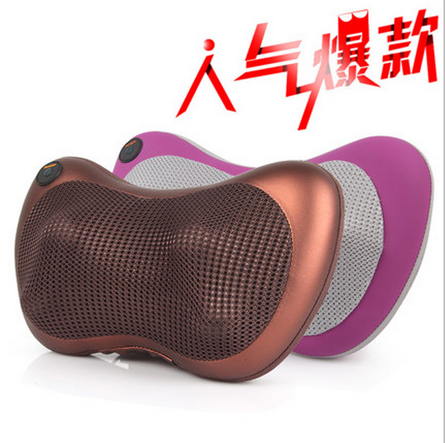 New car massage pillow electric cervical massager home infrared heating kneading shoulder and back massage head pillow details Picture