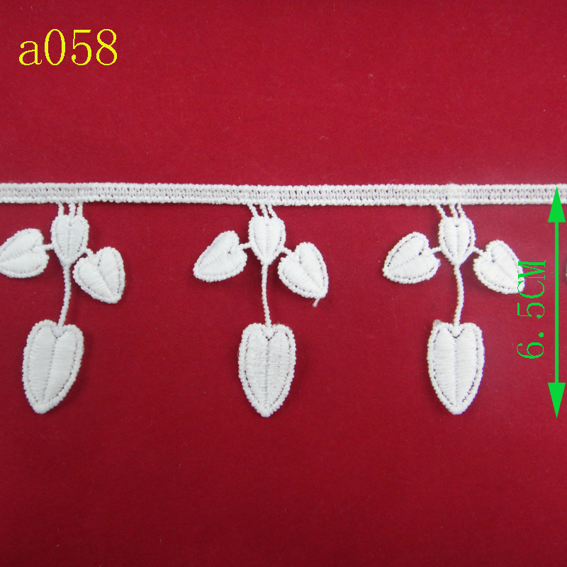 Lace, barcode, milk thread, water-soluble embroidered lace, clothing accessory lace