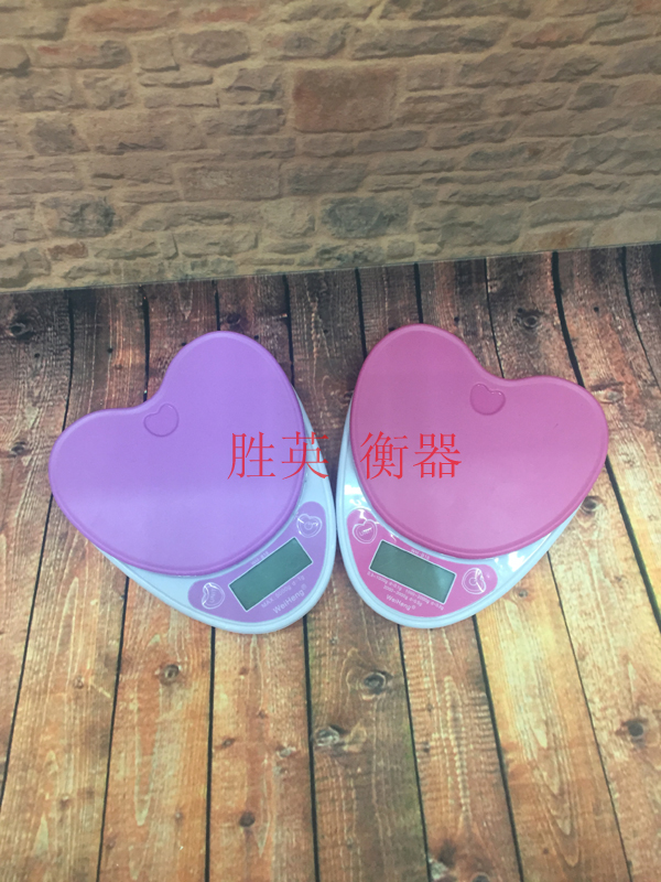 红心爱心桃心形电子厨房秤烘焙秤礼品茶叶秤电子称产品图