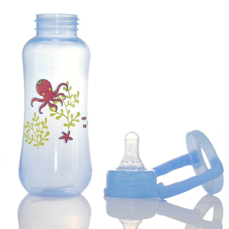 Small Ximi Selling With Handle Standard Caliber Baby Bottle Color Anti-Flatulence Pp Baby Bottle Specification drawing