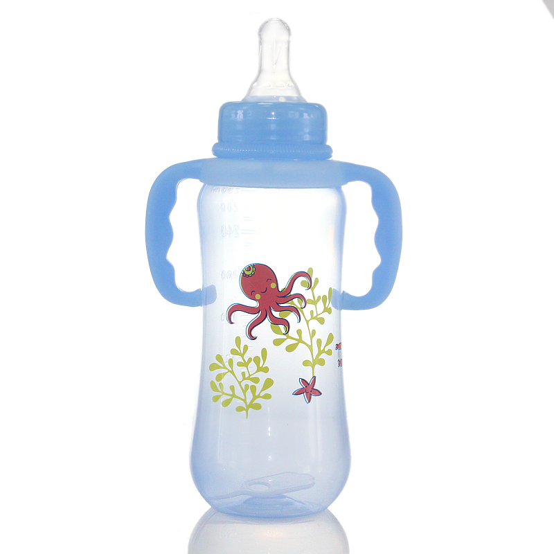 Small Ximi Selling With Handle Standard Caliber Baby Bottle Color Anti-Flatulence Pp Baby Bottle details Picture