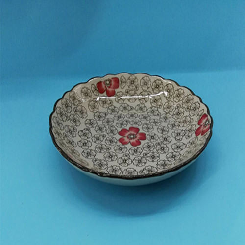 Japanese Underglaze 8-Inch Ceramic Porcelain Plate Steak Plate Hotel Creative Western Food Plate Application Scenario