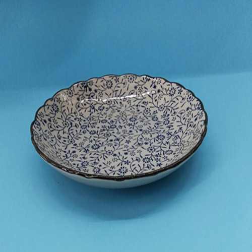 Japanese Underglaze 8-Inch Ceramic Porcelain Plate Steak Plate Hotel Creative Western Food Plate Specification drawing