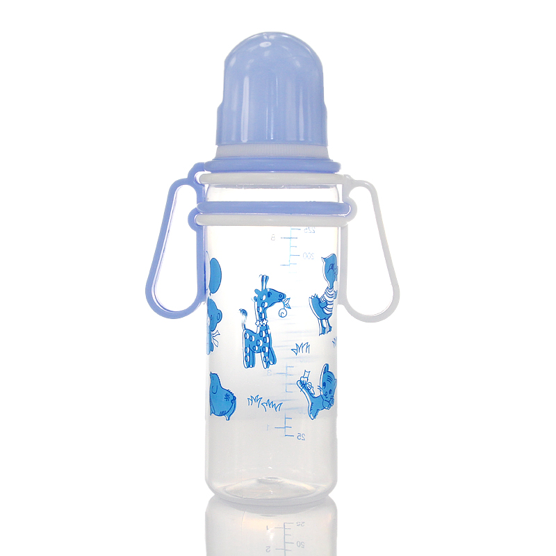 Apple Bear Baby Bottle Manufacturer Standard Mouth Baby Bottle With Handle Pp Baby Bottle Wholesale 250Ml