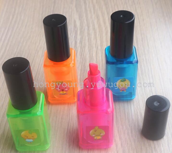 Nail polish highlighter Design Highlighter Creative Gift Korea stationery