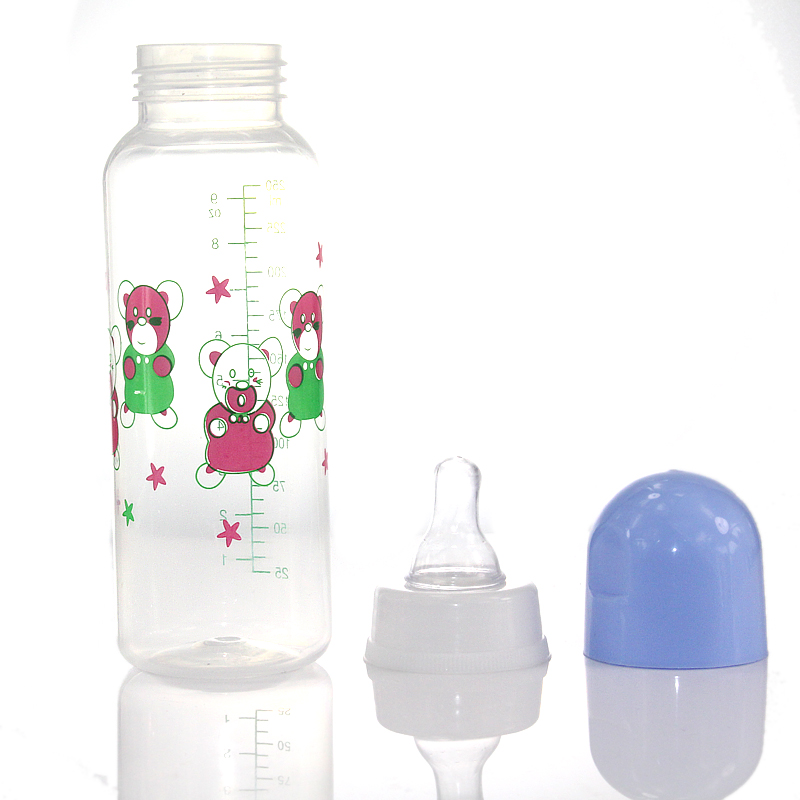 Apple Bear Foreign Trade Baby Bottle Manufacturers Oem Baby Bottle Customization Processing Customized Pp Baby Bottle Wholesale Specification drawing