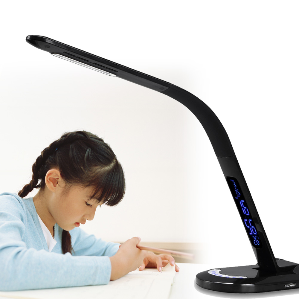 义乌好货 阅读台灯桌面学生 变色小夜灯时间万年历折叠台灯细节图