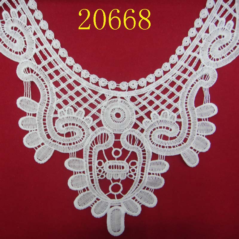 Corsages, collar flowers, water-soluble embroidered lace, milk silk lace, clothing accessories Application Scenario