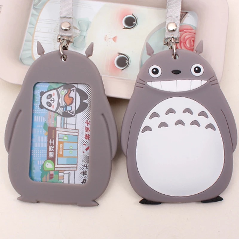 Pvc Trademark Can Be Environmentally Friendly Leather Label Plastic Label Cartoon White Protective Cover Bus Card Cover Work Card Rice Card