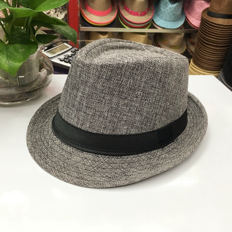 Hat Men Summer Hipster Women English Jazz Hat Flax Straw Hat Hat Hat Hat Hat Sunshade Sun Hat