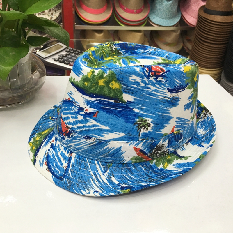 Factory Direct Sales New Spring Summer All Cotton Beach Wind Men And Women Couples Cowboy Jazz Beach Top Hat 01