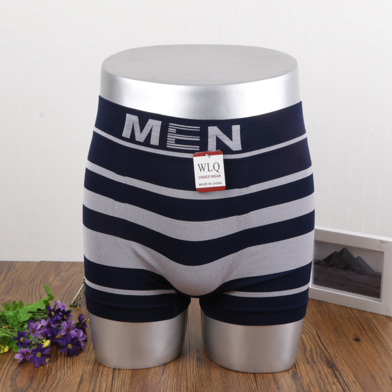Feihua Men's Underwear Boxers Polyester Cotton Middle Waist Average Size Wholesale Foreign Trade details Picture