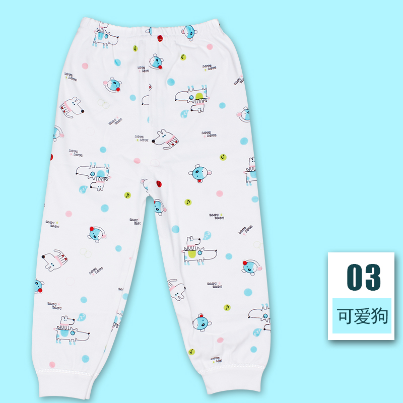 Baby Cotton Pants Winter Season 0-2 Years Old Male And Female Tong Tone Spring And Autumn Pants Newborns Can Open Leggings Pajama Pants Specification drawing