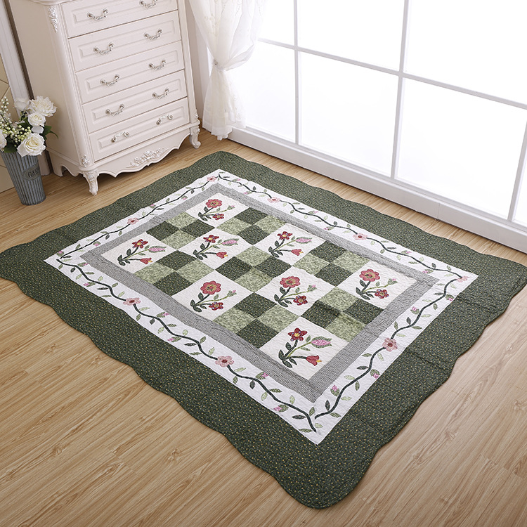 Korean-Style Cloth Living Room Non-Slip Mat Quilted Cotton Floor Mat Floor Mat Bedroom Floor Mat Manufacturers Wholesale Customization Application Scenario