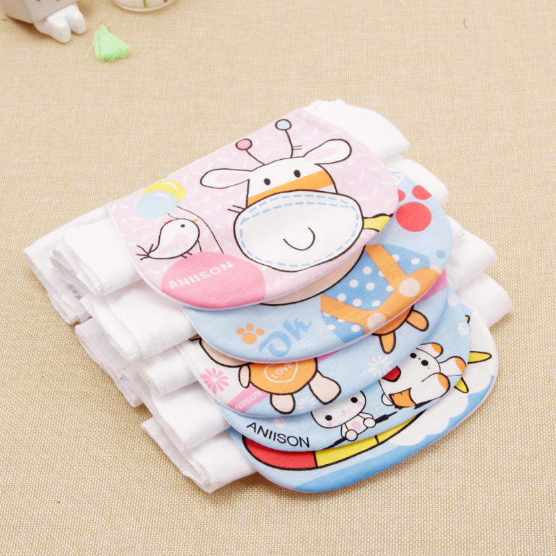 Tong Yin Sweat Absorbent Towel Pure Cotton Children's Pad Baby Sweat Absorbent Towel Full Cotton Gauze Kindergarten 4-6 Years Old Specification drawing