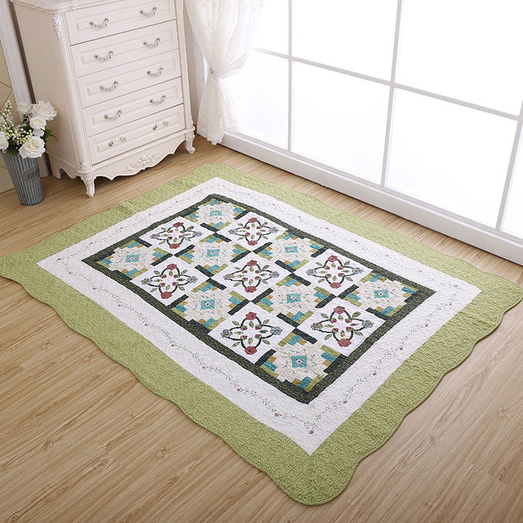 Korean-Style Cloth Living Room Non-Slip Mat Quilted Cotton Floor Mat Floor Mat Bedroom Floor Mat Manufacturers Wholesale Customization details Picture