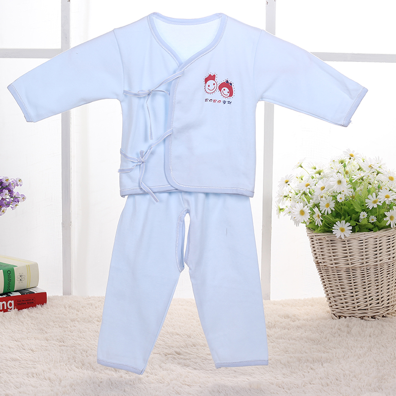 桐音新生儿衣服0-3月纯棉初生婴儿内衣套装婴幼儿和尚服春秋款产品图