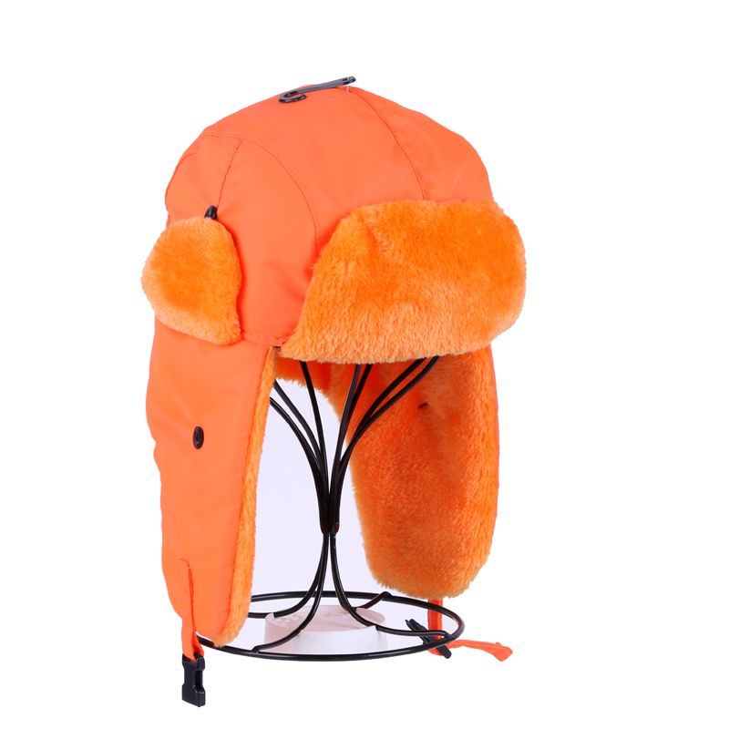 A fashionable and warm fluorescent Lei Feng hat suitable for both men and women in winter details Picture
