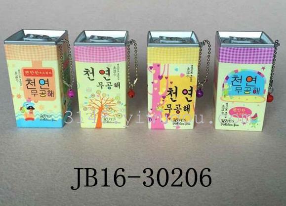 花节2016精品韩风方形罐湿巾30片装