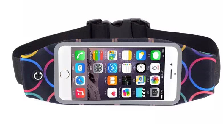New World Cup patterned waist bags in stock for wholesale, touch screen waterproof single-shoulder bags, large-capacity mobile phone sports bags