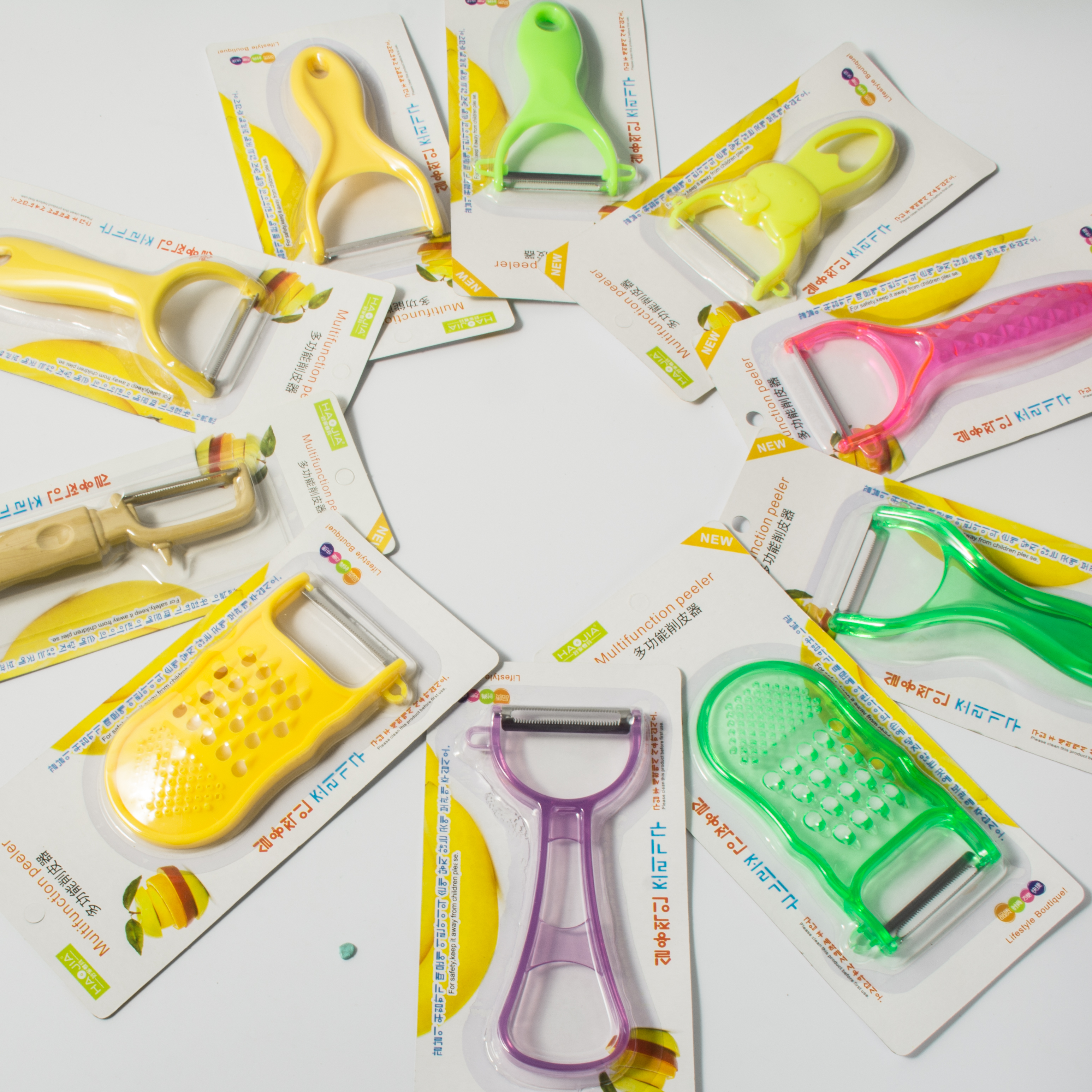 E系列彩色刨刀吸卡厨房瓜果刨刀多功能多用刨刀