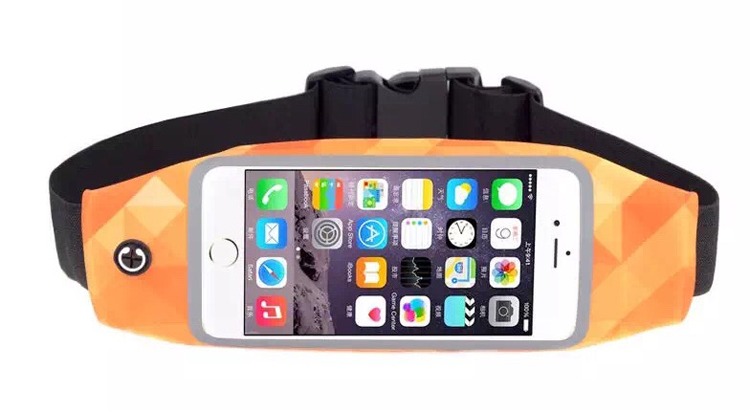 New World Cup patterned waist bags in stock for wholesale, touch screen waterproof single-shoulder bags, large-capacity mobile phone sports bags details Picture