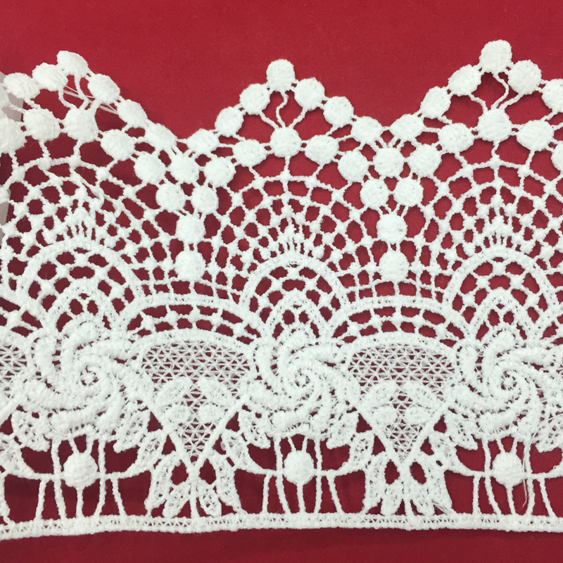 厂家直销 牛奶丝本白条码优质花边 服饰辅料