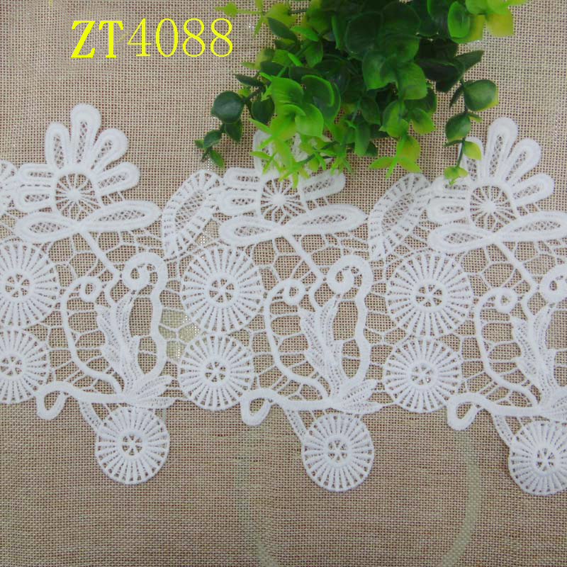 New barcode milk silk lace trim embroidery water-soluble factory direct sales