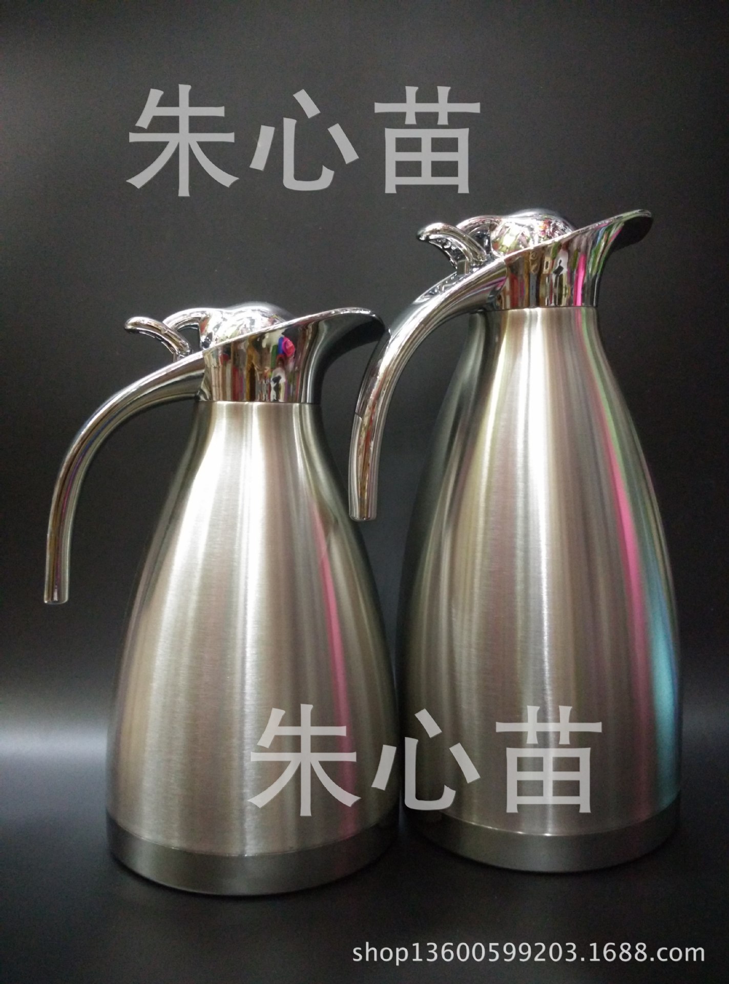 Stainless steel European vacuum insulated kettle top grade duck tip coffee pot thermos flask household gift thumbnail