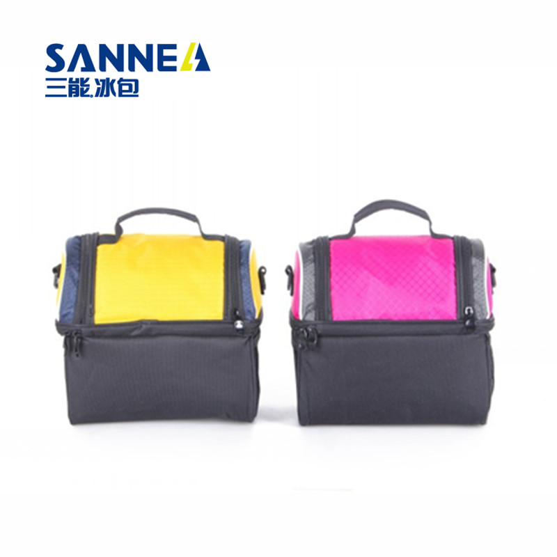 三能SANNE 儿童双层环保便当饭盒袋 学生保温便当包产品图