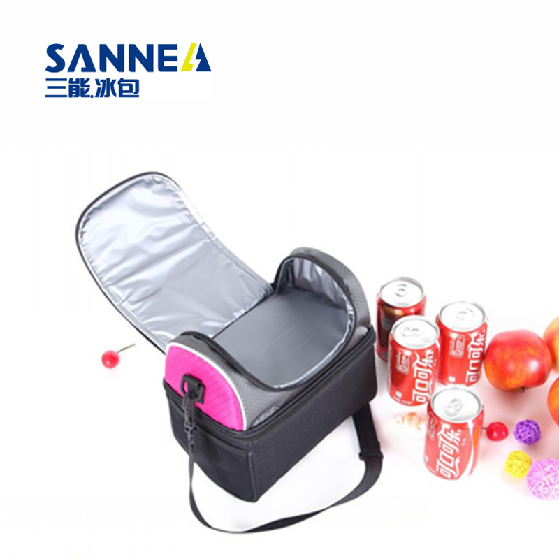 三能SANNE 儿童双层环保便当饭盒袋 学生保温便当包细节图