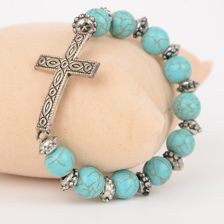 2016义乌工厂手工装饰手链绿松石女款手链