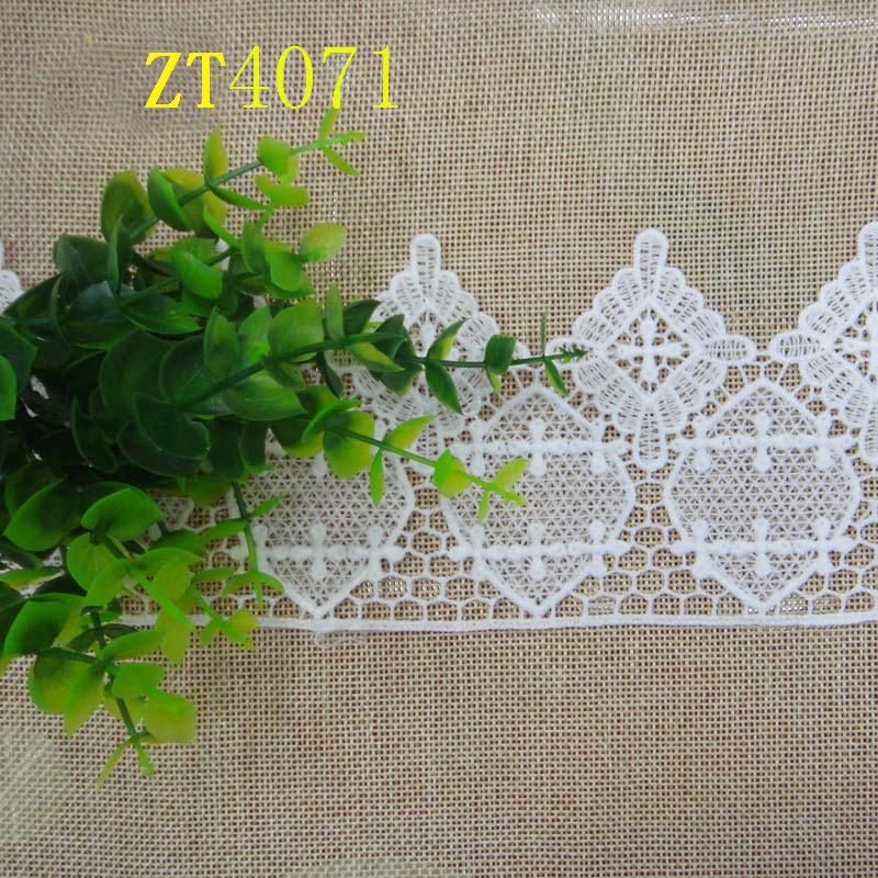 Auxiliary materials: lace, milk thread, barcode, lace embroidery, water-soluble details Picture