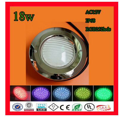 LED pool lights Underwater lights embedded remote control RGB pool lights waterproof colorful lights