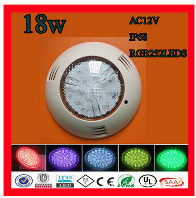LED swimming pool wall light Underwater light fountain light stainless steel swimming pool light
