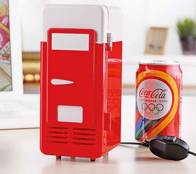 USB Mini refrigerator/Cold and warm refrigerator/single refrigeration small refrigerator