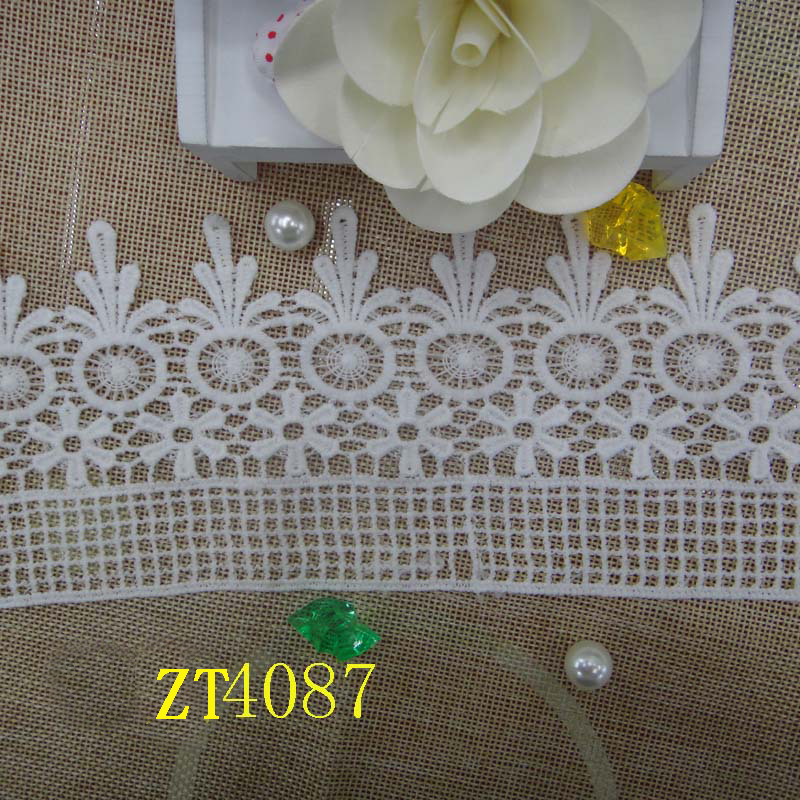 Factory direct sales of new milk silk lace clothing accessories with embroidered lace