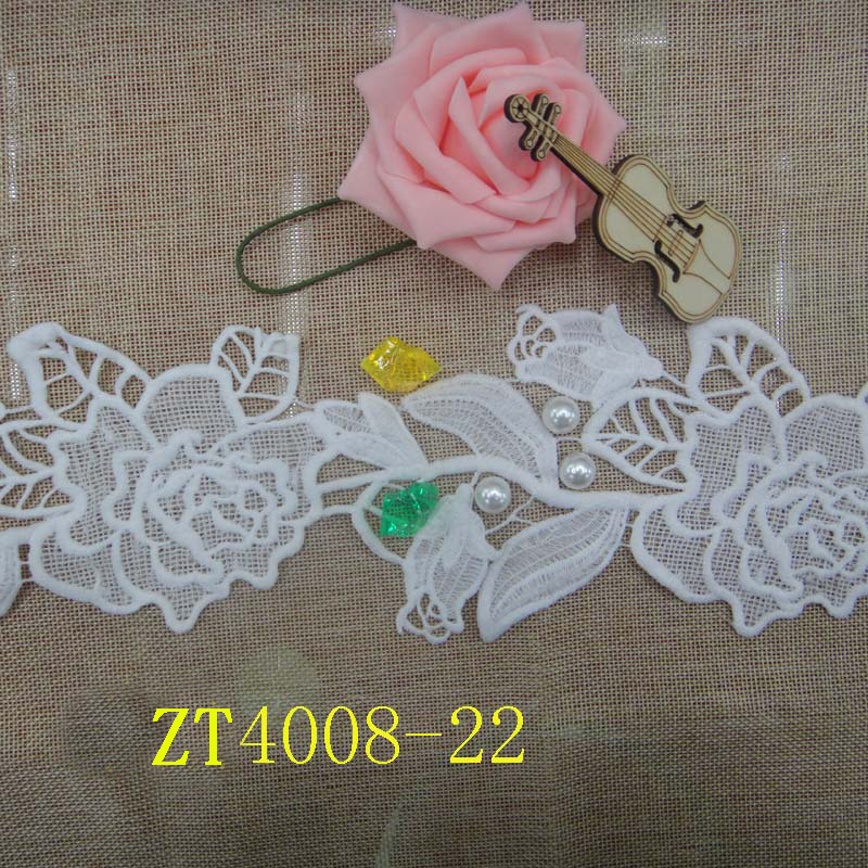 Clothing accessories, lace, lace barcode, milk thread, water-soluble embroidery details Picture