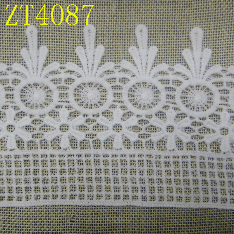 Factory direct sales of new milk silk lace clothing accessories with embroidered lace Application Scenario